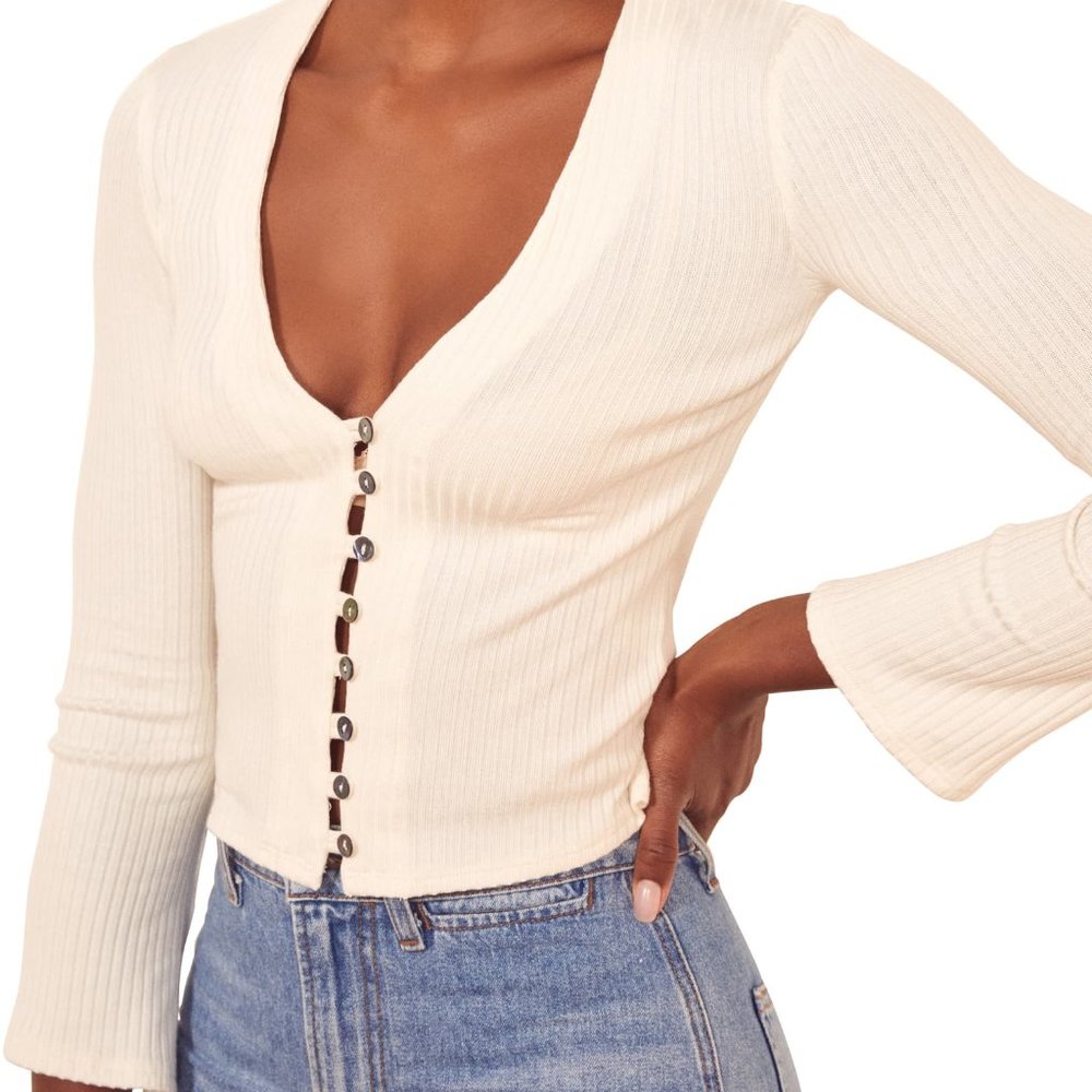Reformation Gellar Crop Top - Picture 1 of 5
